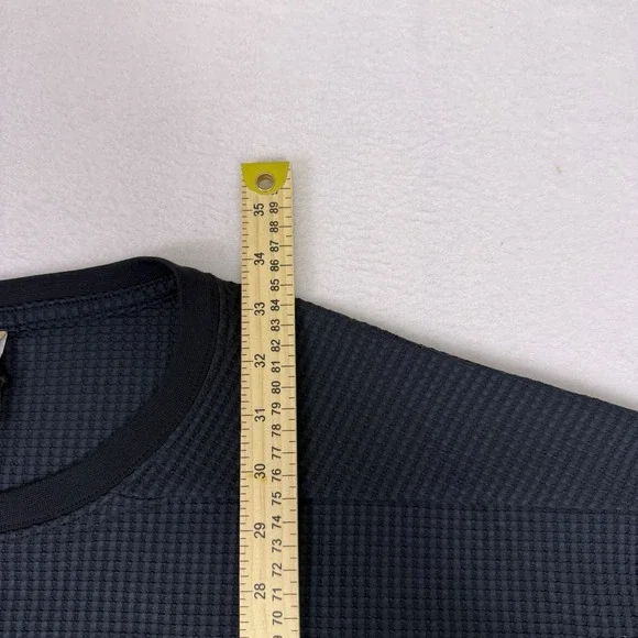 NWT Nike ACG Mens XXL Black Waffle Knit Layered Long Sleeve Shirt AQ3519-010 - Picture 4 of 10